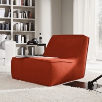 Happy Modern Armchair, Fabric or Leather